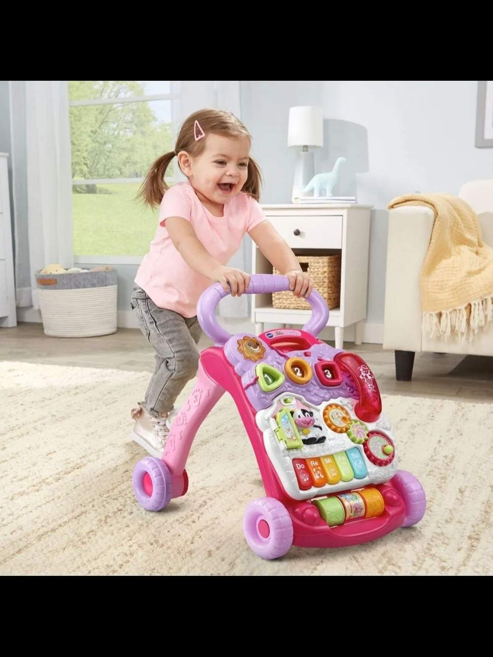 VTech Sit-to-Stand Learning Walker (Frustration Free Packaging), Pink
